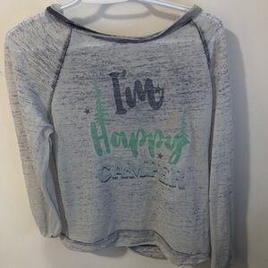 Miken I'm Happy Camper Sweatshirt - Gray